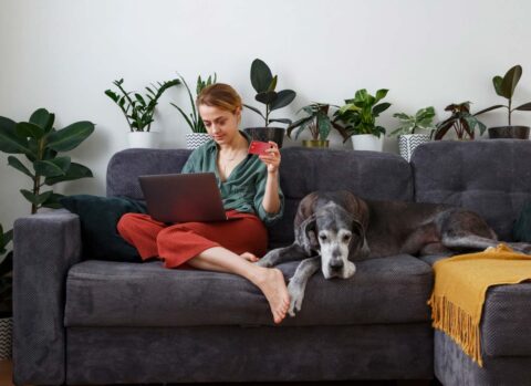 Paying business bills online with a credit card
