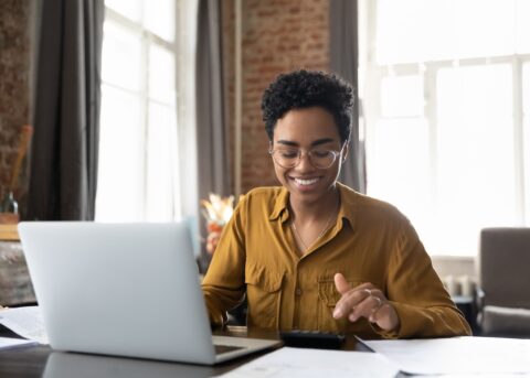 Female entrepreneur.