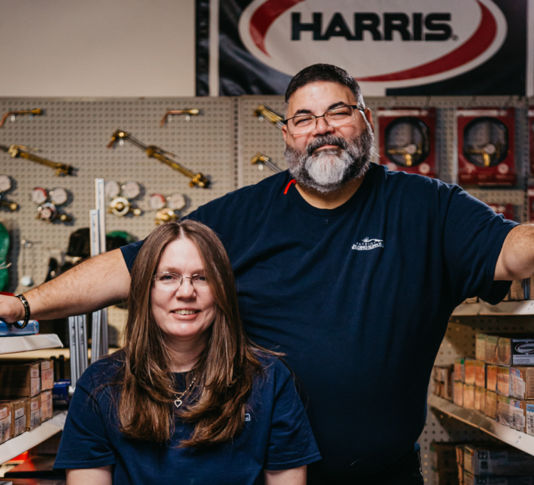 Jenny & Leo Hernandez, founders of Patriot Welding Supply.