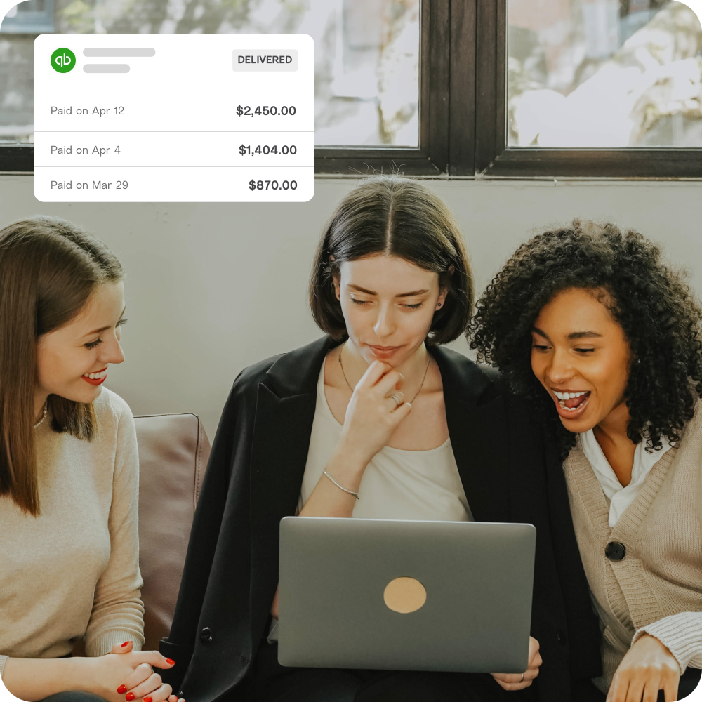 Three business owners easily track payments made in Melio.