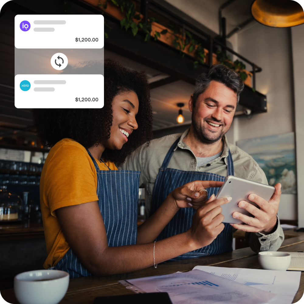 Two business owners syncing Xero to Melio for an easier payment workflow