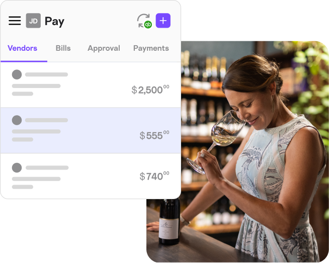 Business owners from the wine and spirits industry pay business bills easily with Melio