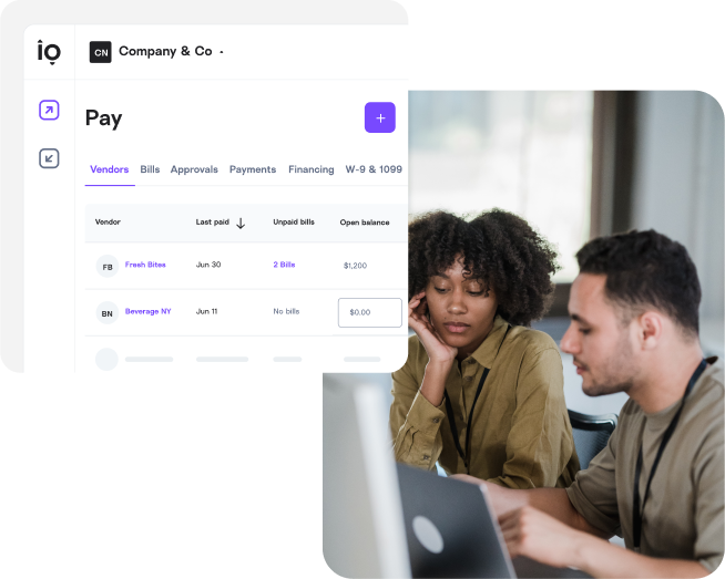 Easily pay for marketing and advertising services with Melio B2B payment platform